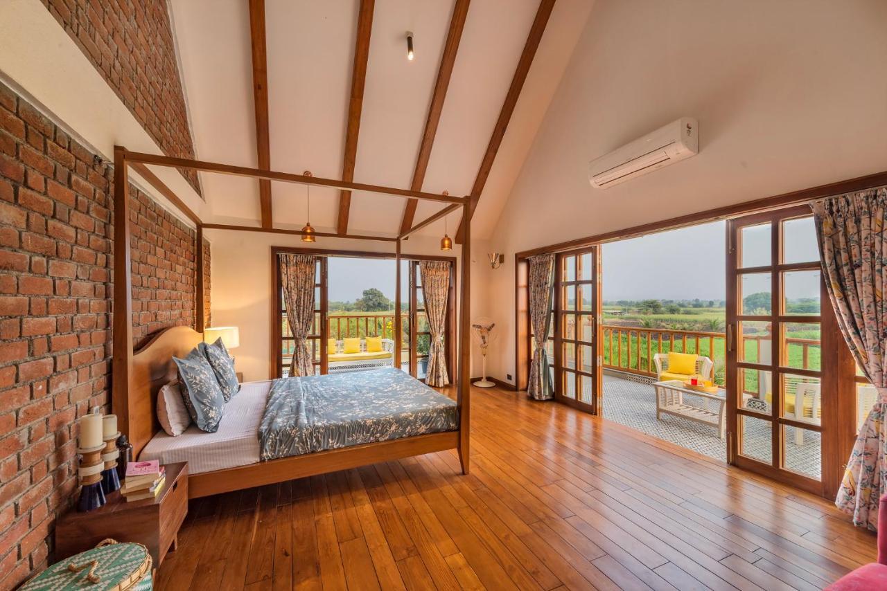 Saffronstays Happy Fields, Pune - Luxury Farmstay With Farm To Table Food Exterior photo